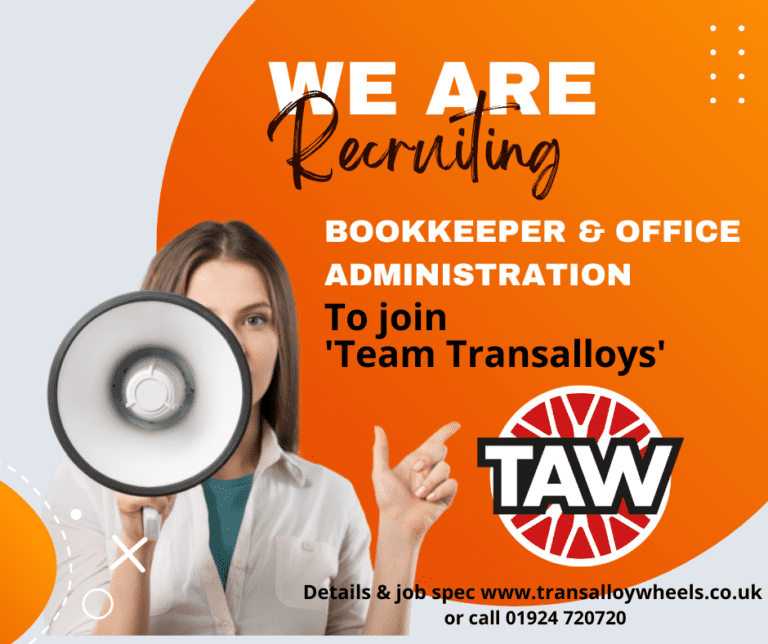 Transaslloy Wheels - Bookkeeer and office administrator